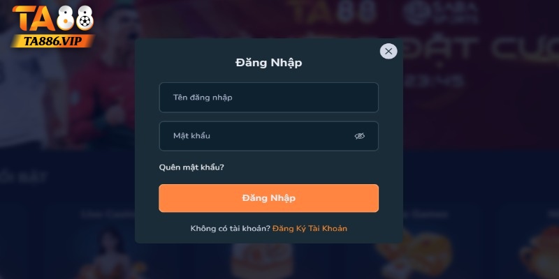 Những bước đơn giản khi đăng nhập TA88